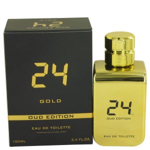 24 Gold Oud Edition by ScentStory Eau De Toilette Concentree Spray Unisex 34 oz for Men