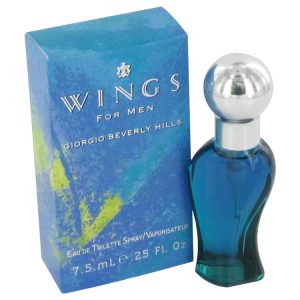 WINGS by Giorgio Beverly Hills Mini EDT Spray 25 oz for Men