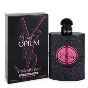 Black Opium by Yves Saint Laurent Eau De Parfum Neon Spray 25 oz for Women