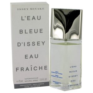 LEAU BLEUE DISSEY POUR HOMME by Issey Miyake Eau De Fraiche Toilette Spray Tester 25 oz for Men