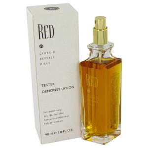 RED by Giorgio Beverly Hills Eau De Toilette Spray Tester 3 oz for Women