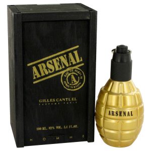 Arsenal Gold by Gilles Cantuel Eau De Parfum Spray 34 oz for Men