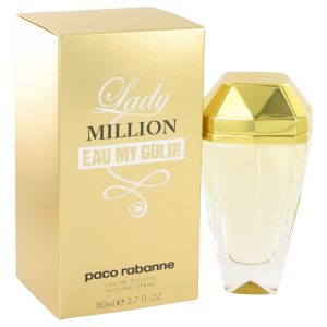 Lady Million Eau My Gold by Paco Rabanne Eau De Toilette Spray 27 oz for Women