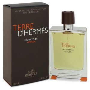 Terre Dhermes Eau Intense Vetiver by Hermes Eau De Parfum Spray 33 oz for Men